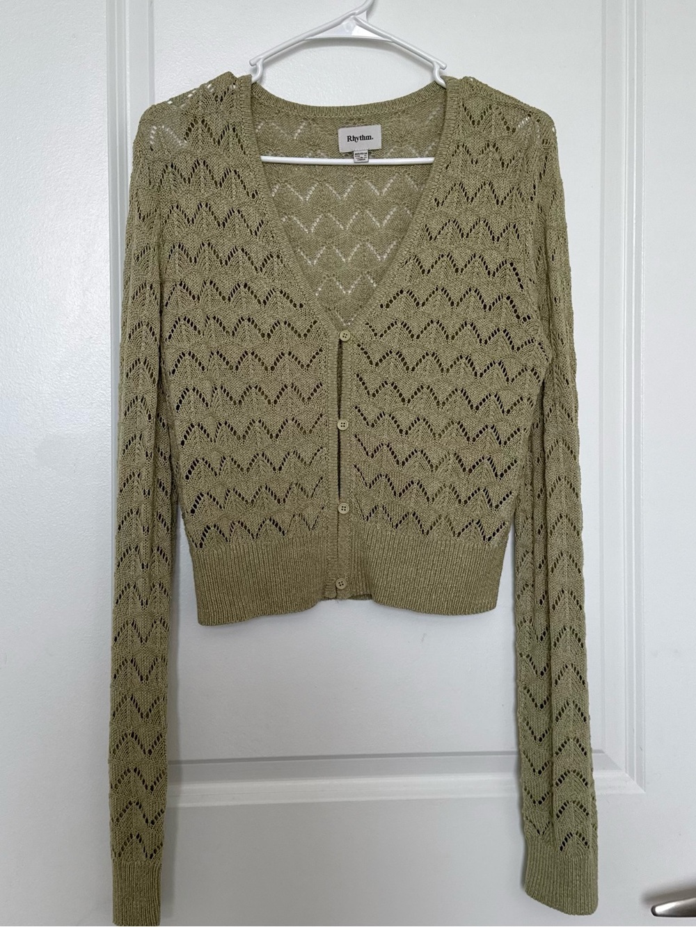 Rhythm Olive Cardigan